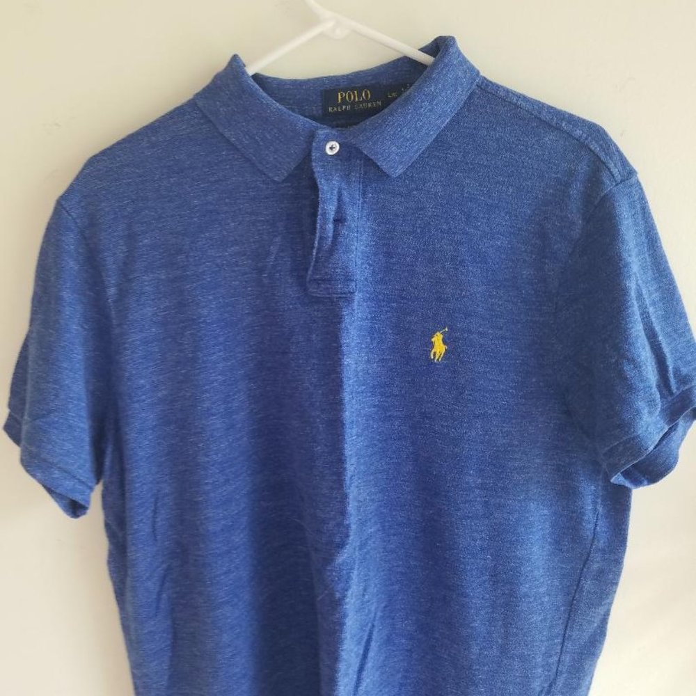 Ralph Lauren Men's Large Cobalt Blue S/S Golf Polo